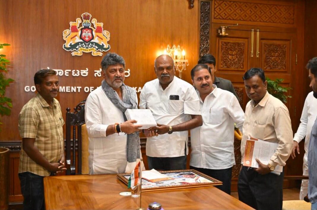 ಸಿಎಂ ಡಿಕೆಶಿ ಭೇಟಿ ಮಾಡಿದ ಕೆಯುಡಬ್ಲೂಜೆ ನಿಯೋಗ