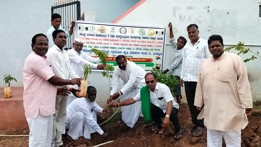 ಬನ್ನೂರಿನಲ್ಲಿ ಸಹಕಾರ ಸಪ್ತಹ ಅಂಗವಾಗಿ ಸಸಿ ನೆಡುವ ಕಾರ್ಯಕ್ರಮ